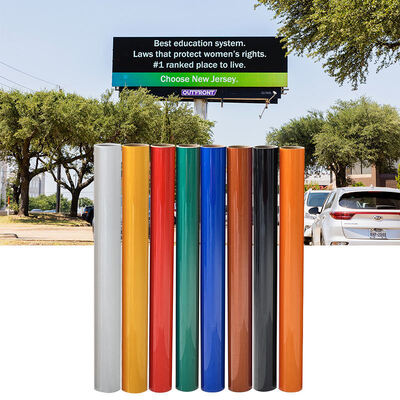 Bom preço LZT3100 Folha de PVC refletora com garantia de 3 anos e corte a pressão para sinalizações de segurança comerciais on-line